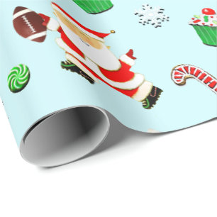 Papier Cadeau Noël de football