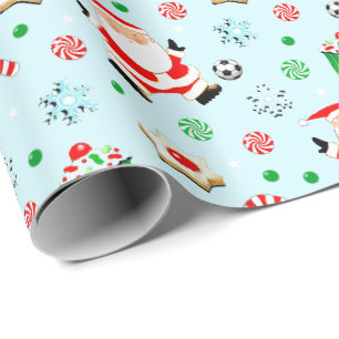 Papier Cadeau Noël de football