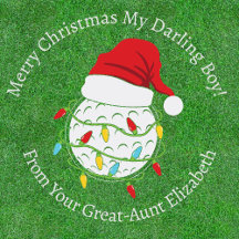 Noël de Golfball personnalisé