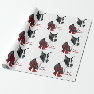 Papier Cadeau Noël de great dane de manteau