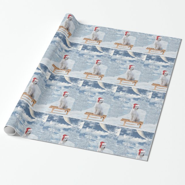 Papier Cadeau Noël de la canicule blanche (Déroulé)