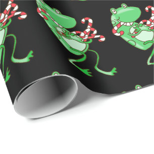 Papier Cadeau Noël de la grenouille — Grenouille, Sucre de canne