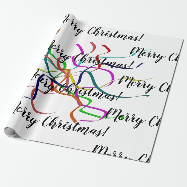 Papier Cadeau Noël de la taule colorée (Déroulé)