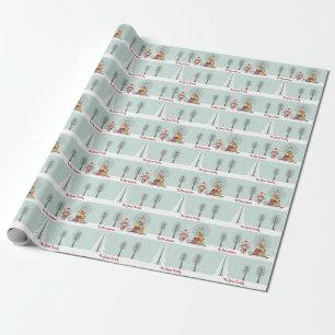 Papier Cadeau Noël de l'ours des bois