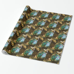 Papier Cadeau Noël de paon