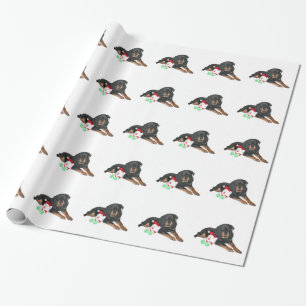 Papier Cadeau Noël de rottweiler