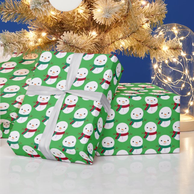 Papier Cadeau Noël des motoneiges (Vacances)