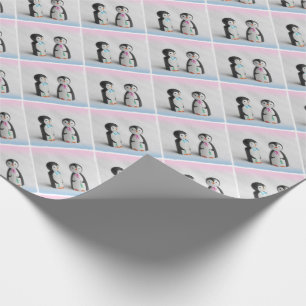 Papier Cadeau Noël des Pingouins