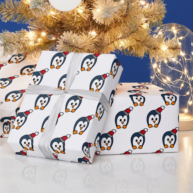 Papier Cadeau Noël des pingouins (Vacances)