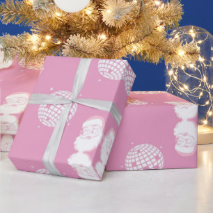 Papier Cadeau Noël Disco Père Noël