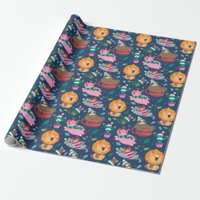 Papier Cadeau Noël drôle (Déroulé)