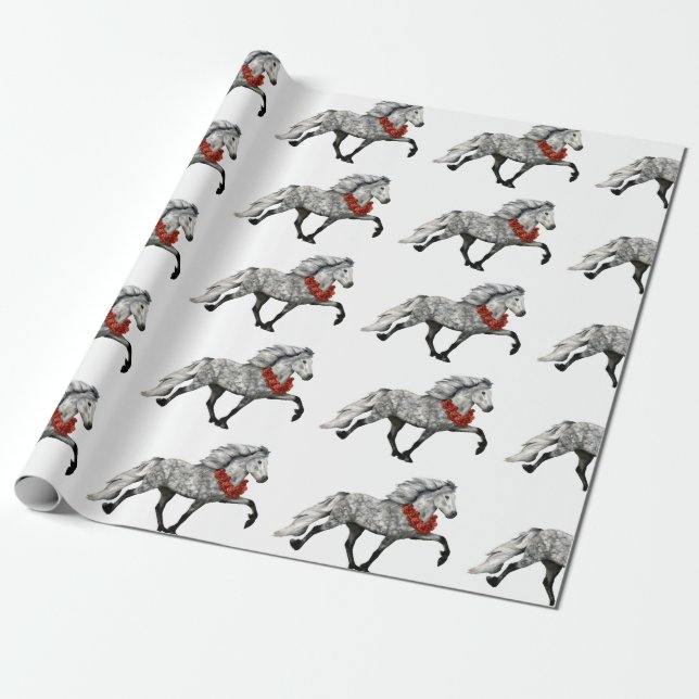 Papier Cadeau Noël du cheval islandais (Déroulé)