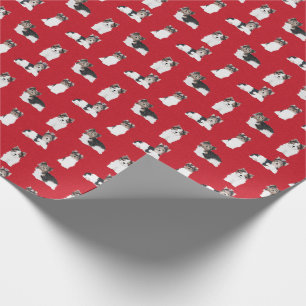 Papier Cadeau Noël du chien de Biewers Terrier