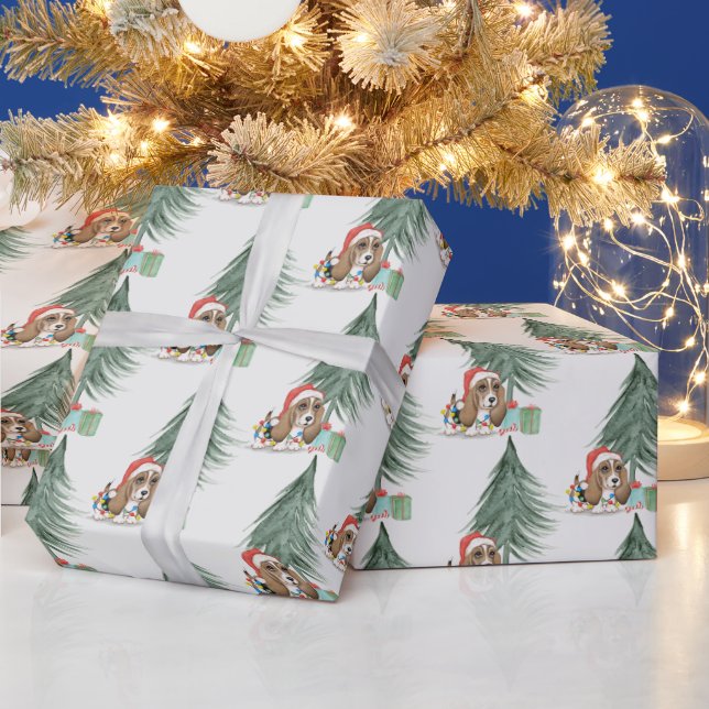 Papier Cadeau Noël du chien de la peau (Vacances)