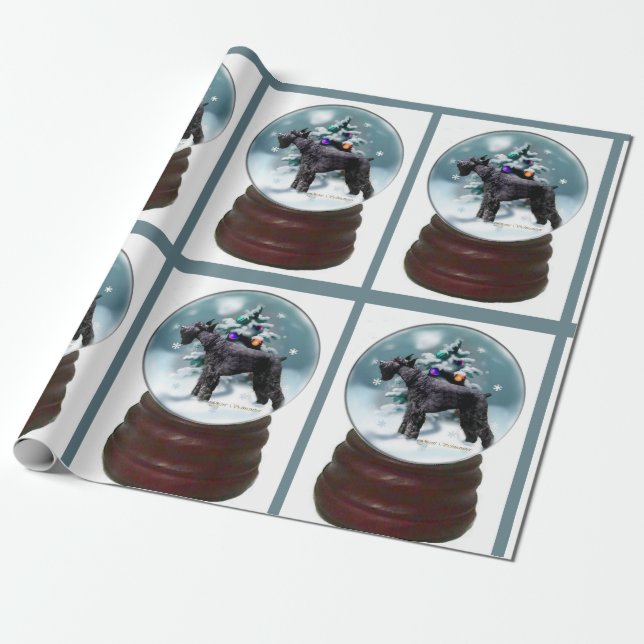 Papier Cadeau Noël du géant Schnauzer (Déroulé)