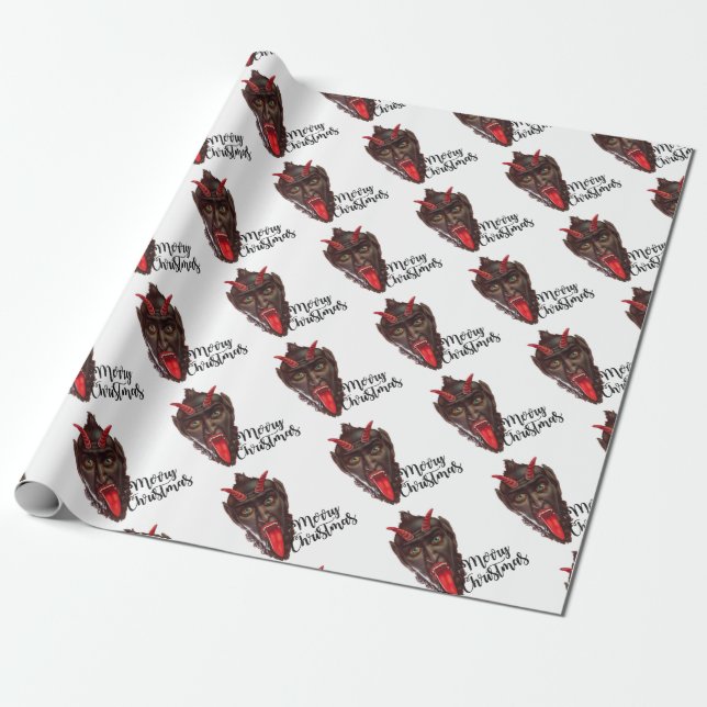 Papier Cadeau noël du krampus (Déroulé)