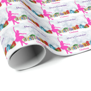 Papier Cadeau Noël du patinage artistique