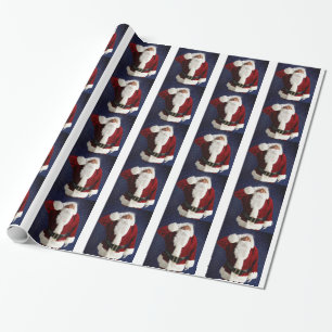 Papier Cadeau Noël du Père Noël Forces armées militaires No
