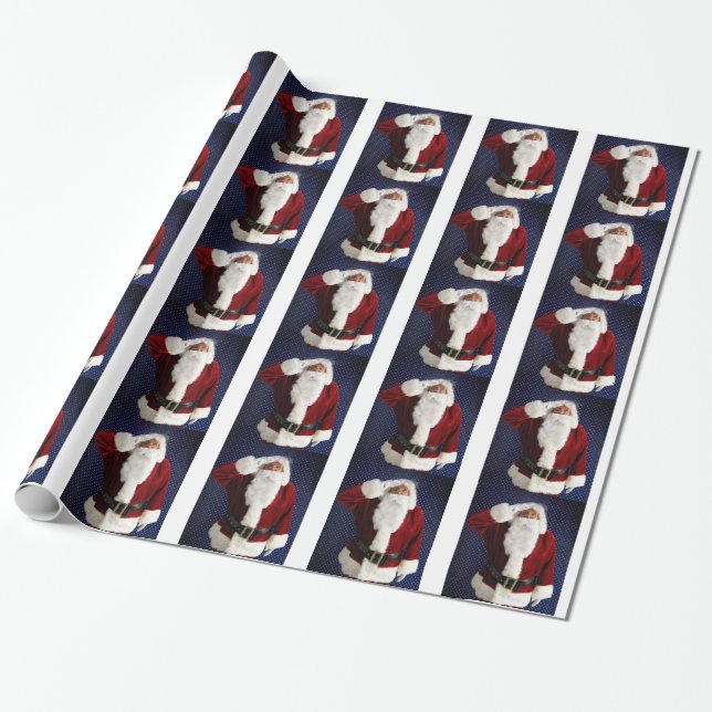Papier Cadeau Noël du Père Noël Forces armées militaires Noël (Déroulé)
