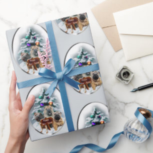 Papier Cadeau Noël du Shar-Pei chinois