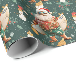 Papier Cadeau Noël en juillet avec SANTA CLAUS