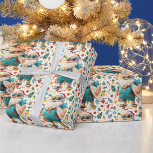 Papier Cadeau Noël en juillet avec SANTA CLAUS