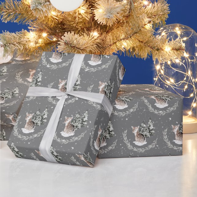 Papier Cadeau Noël Faite Dans Les Snowflakes (Vacances)