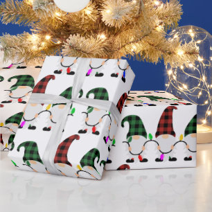 Papier Cadeau Noël Gnome 