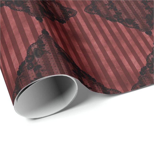 Papier Cadeau Noël gothique (Coin rond)