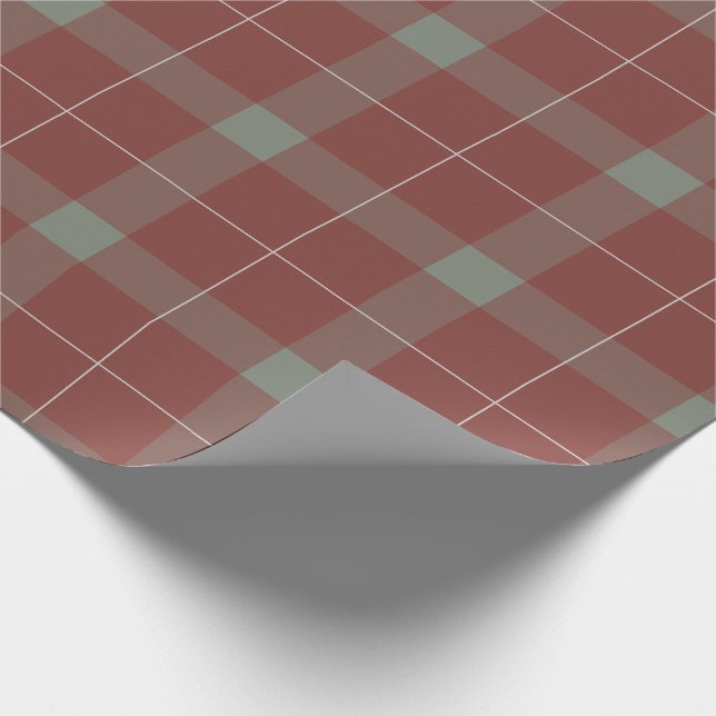 Papier Cadeau Noël Jour férié rouge et vert (Coin)