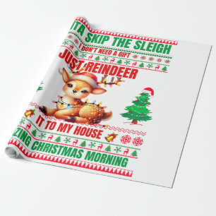 Papier Cadeau Noël Joyeux Noël Pour Reinder Cadeau