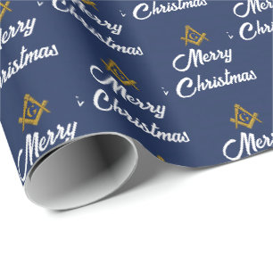 Papier Cadeau Noël Maçonnique Carré Maçonnique Franc-Maçonnerie 