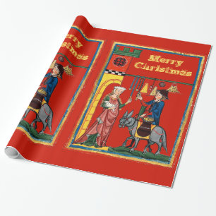 Papier Cadeau Noël médiéval