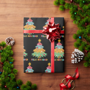 Papier Cadeau Noël mexicain Feliz Navidad