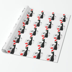Papier Cadeau Noël moderne Kitty