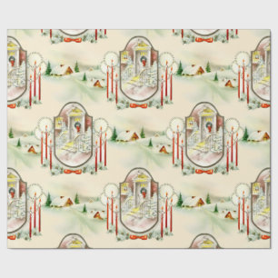 Papier Cadeau Noël nostalgique
