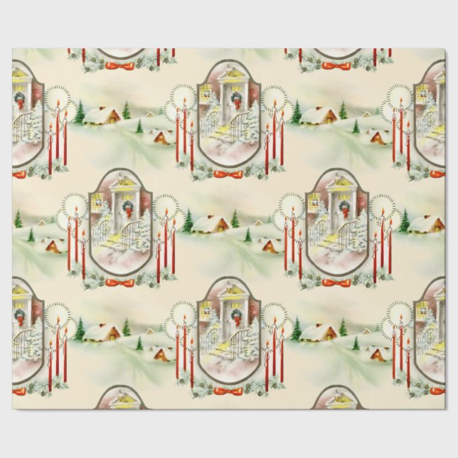 Papier Cadeau Noël nostalgique (Couture)