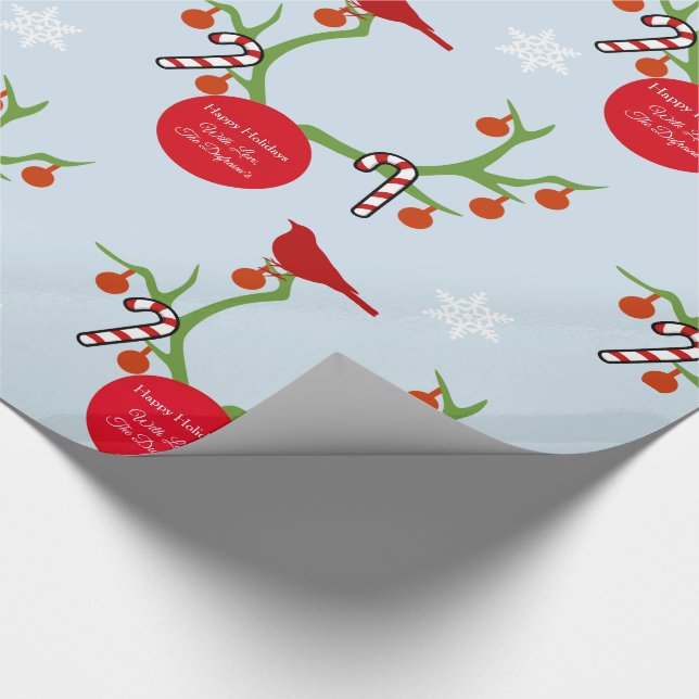 Papier Cadeau Noël Personnalisé Des Antlers De Rennes (Coin)