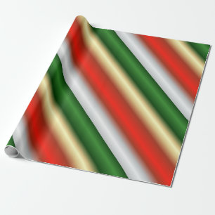 Papier Cadeau Noël rayé