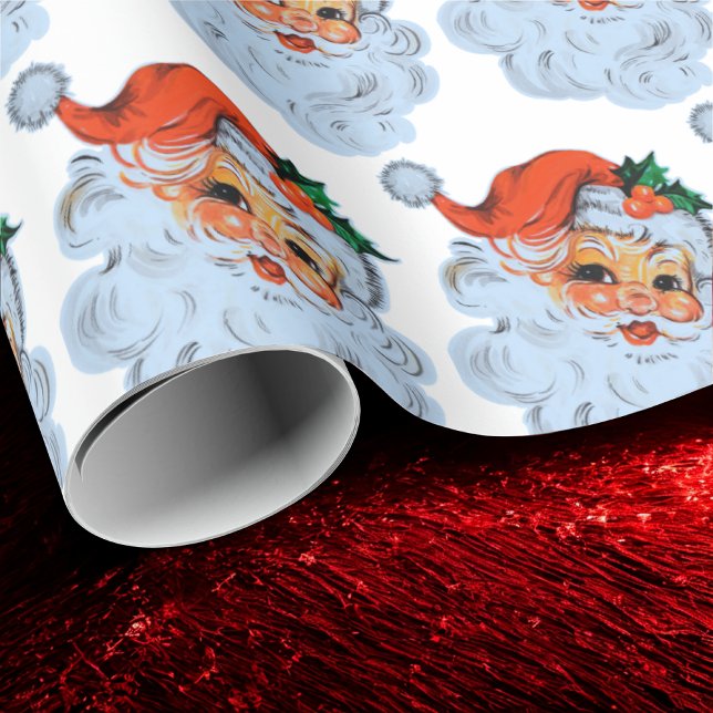 Papier Cadeau Noël Retro Père Noël (Créateur téléchargé)