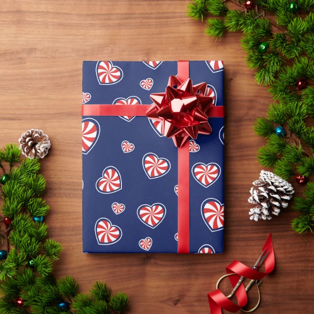 Papier Cadeau Noël romantique (Cadeau de vacances)
