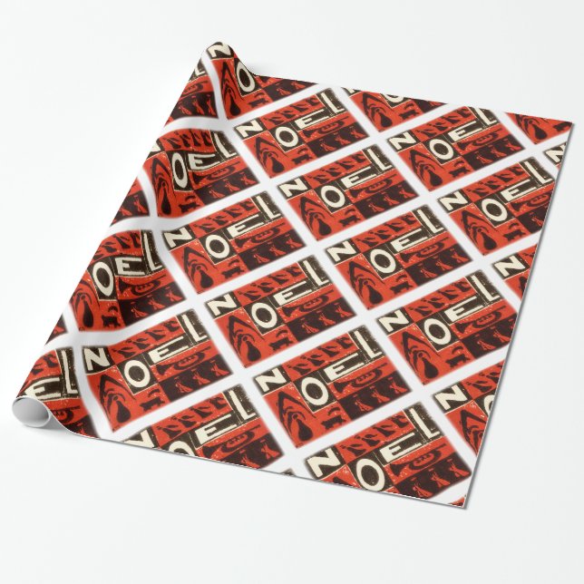 Papier Cadeau Noel Rouge (Déroulé)