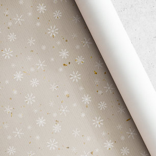 Papier Cadeau Noël Russe Kraft Snowflake