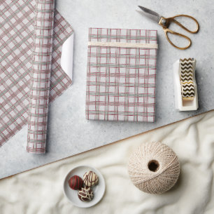 Papier Cadeau Noël Rustique moderne Plaid