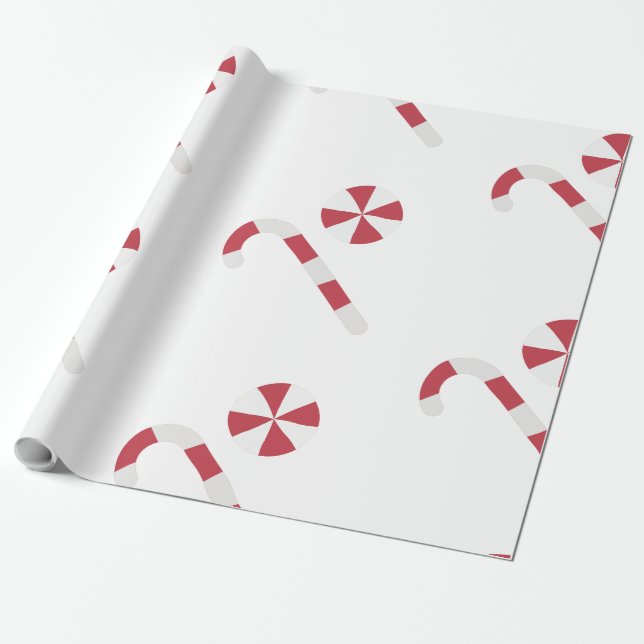 Papier Cadeau Noël sucre de canne et menthe poivrée (Déroulé)