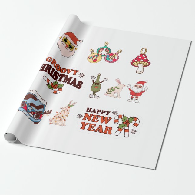 Papier Cadeau Noël super (Déroulé)
