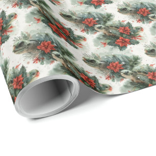 Papier Cadeau Noël Tortue
