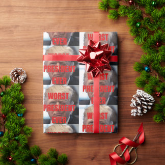 Papier Cadeau Noël Trump est le cadeau politique le moins présen