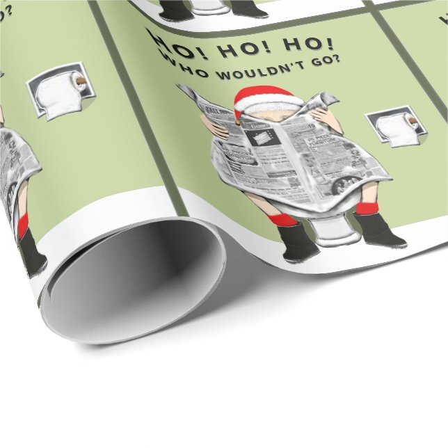 Papier Cadeau Noël Vacances Blanc Elephant Cadeau (Coin rond)