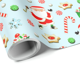 Papier Cadeau Noël vacances de golf